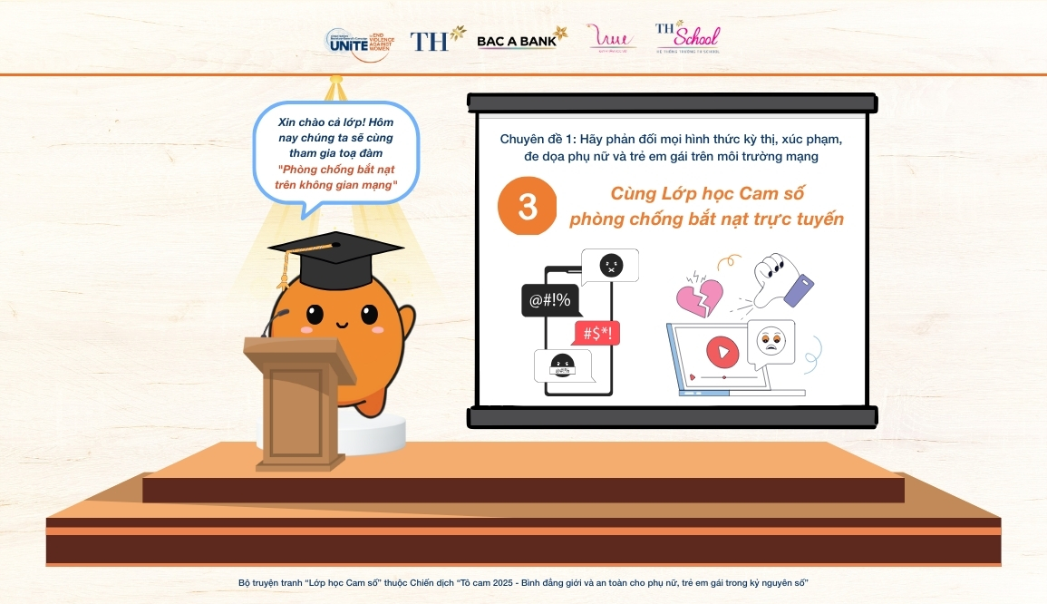 Chuyên đề Tô cam số 1 - #3: Cùng Lớp học Cam số phòng chống bắt nạt trực tuyến